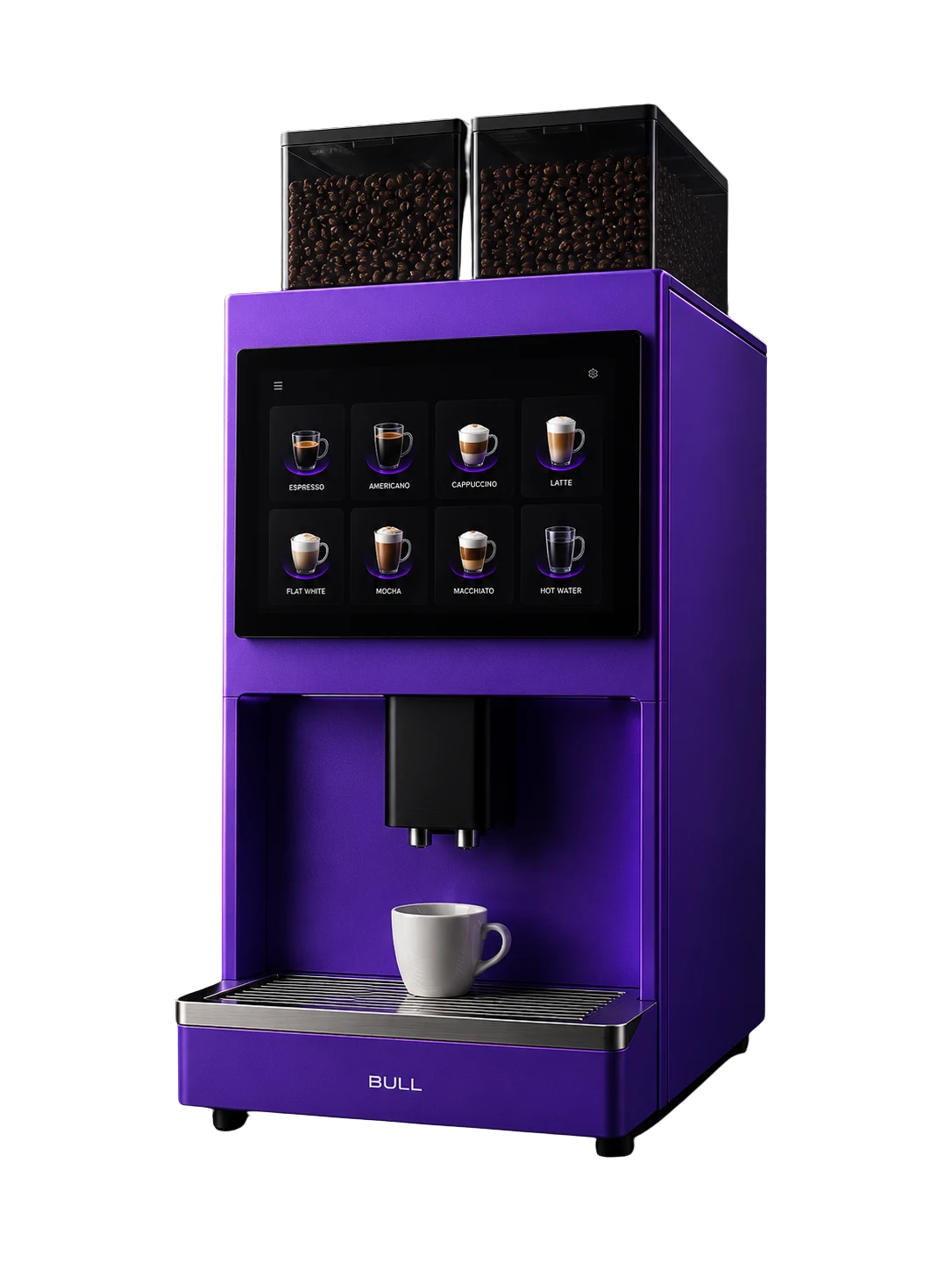Bull Barista Plus, kávovar na zrnkovú kávu pre kancelárie, hotely a gastro prevádzky
